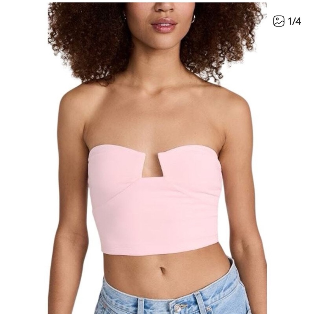 NEW Susana Monaco Angled Wire Crop Top in Babydoll Small